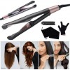 Плойка спиральная для легкого создания локонов hair curler 2в1 утюжок, выпрямитель Черный (D-2019090944)