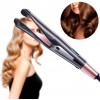 Плойка спиральная для легкого создания локонов hair curler 2в1 утюжок, выпрямитель Черный (D-2019090944)
