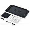 Столик для ноутбука с охлаждением Laptop Table T8, 2 кулера, материал - сплав алюминия (D-2019090989)