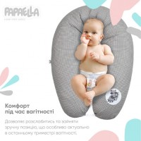 Подушка для беременных и кормлений 30х200 см Papaella серая (D-2019090984)