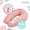 Подушка для беременных и кормлений 30х200 см Papaella розовая (D-2019090985)