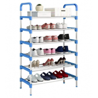 Тумба полка подставка органайзер стойка для хранения обуви на 6 ярусов SHOE RACK 57 х 123 х 29 см Голубой (D-2019091691) Тумба полка подставка органайзер стойка для хранения обуви на 6 ярусов SHOE RACK 57 х 123 х 29 см Голубой (D-2019091691)