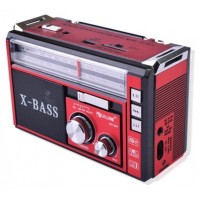 Радиоприемник проигрыватель портативный аккумуляторный с радио USB+SD+FM+AM+Bluetooth Golon RX 381 BT Красный (D-2019091222)