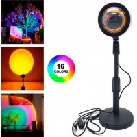 Настольная Led Лампа с RGB-подсветкой Sunset Lamp, настольная c эффектом заката (D-2019090980)