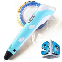 3д ручка для рисования 3d с led дисплеем MHz Smart 3d pen 2 синяя (D-2019091955) 3д ручка для рисования 3d с led дисплеем MHz Smart 3d pen 2 синяя (D-2019091955)