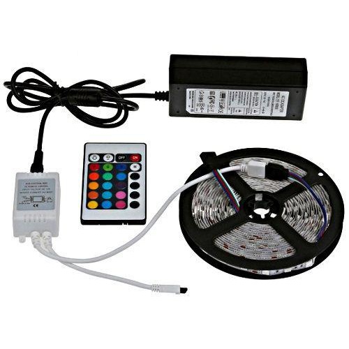 Светодиодная лента RGB 5050 300 LED Plus 5м с пультом и блоком питания (D-2019090362)