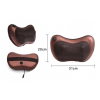 Массажная подушка массажер для шеи и спины MASSAGE PILLOW QY-8028 Plus с подогревом Коричневая (D-2019090502)