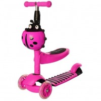Самокат-беговел детский Scooter ITrike 3в1 Розовый (D-2019091424) Самокат-беговел детский Scooter ITrike 3в1 Розовый (D-2019091424)