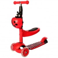 Самокат-беговел детский Scooter ITrike 3в1 Красный (D-2019091425) Самокат-беговел детский Scooter ITrike 3в1 Красный (D-2019091425)