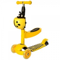 Самокат-беговел детский Scooter ITrike 3в1 Желтый (D-2019091422) Самокат-беговел детский Scooter ITrike 3в1 Желтый (D-2019091422)