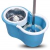 Швабра с турбо отжимом и ведром с корзиной центрифугой Spin Mop 360 Голубое (D-2019090561)
