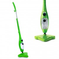 Многофункциональная паровая швабра Steam Cleaner H2O Mop X5 пароочиститель электрошвабра Зеленая (D-2019091532)