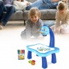 Детский мольберт проектор для рисования со слайдами 3 в 1 Projector Painting столик для рисования по проекциям + фломастеры Синий (D-2019090662)