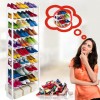 Полка для обуви, тумба для обуви Amazing Shoe Rack Стойка–органайзер для хранения 30 пар обуви с 10 полкамина регулируемая по высоте (D-2019091032)
