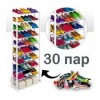 Полка для обуви, тумба для обуви Amazing Shoe Rack Стойка–органайзер для хранения 30 пар обуви с 10 полкамина регулируемая по высоте (D-2019091032)