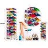 Полка для обуви, тумба для обуви Amazing Shoe Rack Стойка–органайзер для хранения 30 пар обуви с 10 полкамина регулируемая по высоте (D-2019091032)