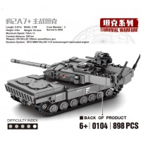 Конструктор Немецкий основной боевой танк Леопард 2А7 Техник 898 деталей (D-2019090824)