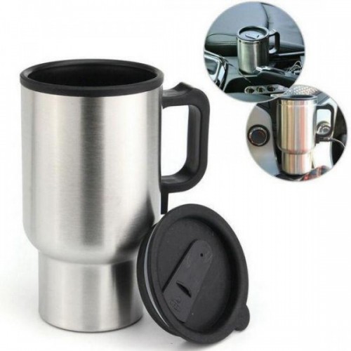 Автомобильная термокружка Car Mug 350 мл с подогревом от прикуривателя (D-2019090669)