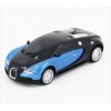 Машинка робот аккумуляторный автобот с пультом на радиоуправлении Bugatti Veyron Robot Car Size 1:12 Синяя (D-2019090689)