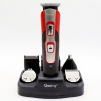 Универсальный набор для стрижки волос Geemy GM-592 аккумуляторный триммер для бороды, носа и усов набор 10 в 1 Черный (D-2019091221) Универсальный набор для стрижки волос Geemy GM-592 аккумуляторный триммер для бороды, носа и усов набор 10 в 1 Черный (D-2019091221)