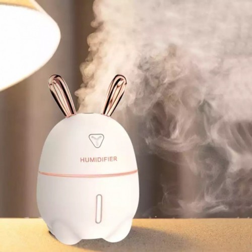 Зайка Увлажнитель воздуха и ночник 2в1 Humidifier, Белый (D-2019091076)