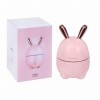 Зайка Увлажнитель воздуха и ночник 2в1 Humidifier, Розовый (D-2019091077)