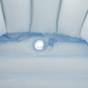 Детская надувная ванночка с подушкой и ножным насосом Intime Baby Bath Tub для купания ребенка со сливом 98X65X28 см Голубой (D-2019090675)