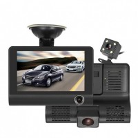 Видеорегистратор автомобильный с 3 камерами и 4-дюймoвым эĸpaнoм Car DVR WDR Full HD 1080P (D-2019090590) Видеорегистратор автомобильный с 3 камерами и 4-дюймoвым эĸpaнoм Car DVR WDR Full HD 1080P (D-2019090590)