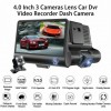 Видеорегистратор автомобильный с 3 камерами и 4-дюймoвым эĸpaнoм Car DVR WDR Full HD 1080P (D-2019090590)