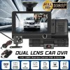 Видеорегистратор автомобильный с 3 камерами и 4-дюймoвым эĸpaнoм Car DVR WDR Full HD 1080P (D-2019090590)