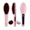 Электрическая расческа выпрямитель FAST HAIR STRAIGHTENER HQT-906, выпрямитель, укладка для волос Розовый (D-2019091072)