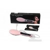 Электрическая расческа выпрямитель FAST HAIR STRAIGHTENER HQT-906, выпрямитель, укладка для волос Розовый (D-2019091072)