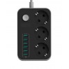 Сетевой удлинитель SE3631 3 розетки 6 USB 1.6 м (D-2019090821)