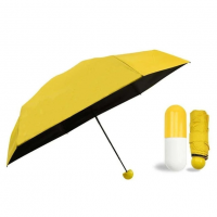 Мини зонт Capsule Umbrella складной механический в футляре желтая (D-2019091209) Мини зонт Capsule Umbrella складной механический в футляре желтая (D-2019091209)