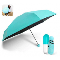 Мини зонт Capsule Umbrella складной механический в футляре голубая (D-2019091210) Мини зонт Capsule Umbrella складной механический в футляре голубая (D-2019091210)