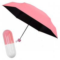 Мини зонт Capsule Umbrella складной механический в футляре розовая (D-2019091211) Мини зонт Capsule Umbrella складной механический в футляре розовая (D-2019091211)