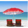 Складной пляжный зонт с телескопической ножкой Umbrella Travel Pro, купол 2 метра Красный (D-2019091170)