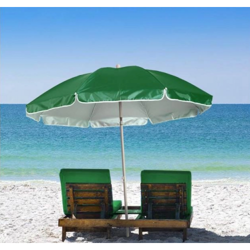 Складной пляжный зонт с телескопической ножкой Umbrella Travel Pro, купол 2 метра Зеленый (D-2019091169)